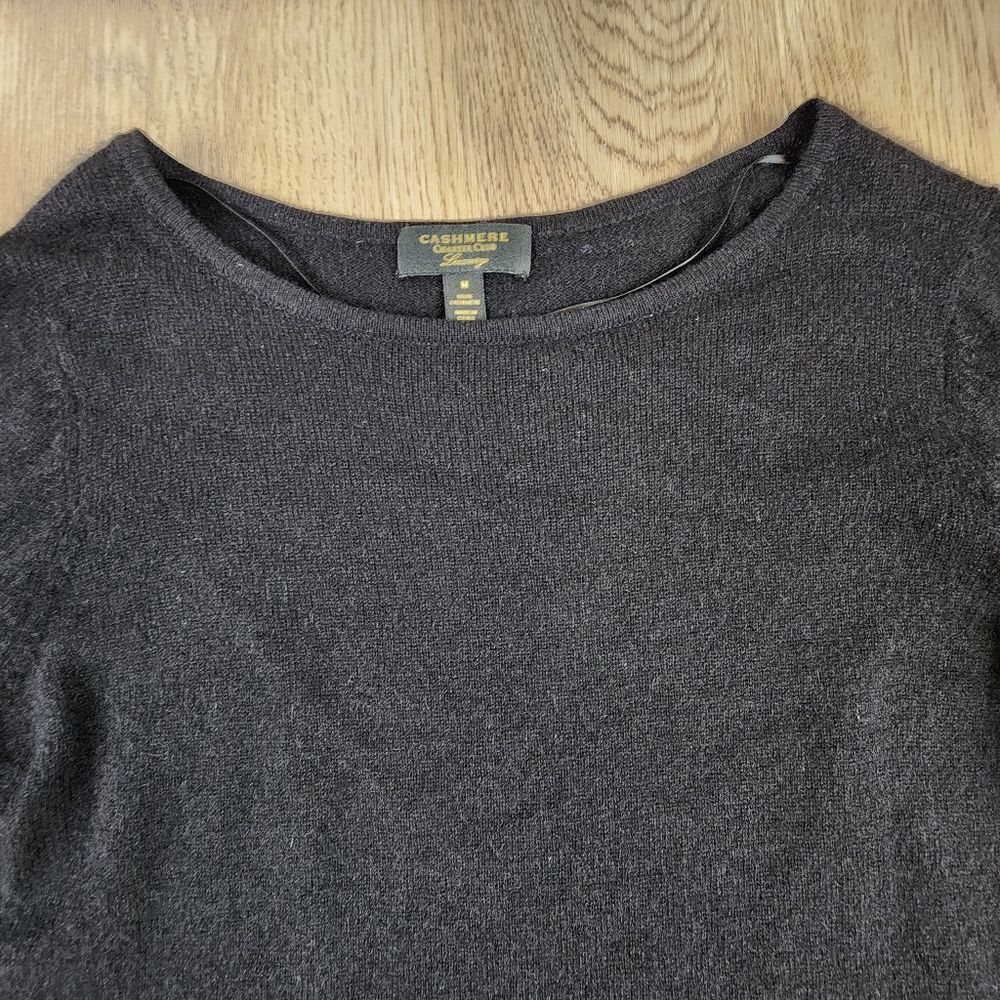 Charter Club 100% Cashmere Ruffle Bell Sleeve Sweater Size M - Picture 5 of 8